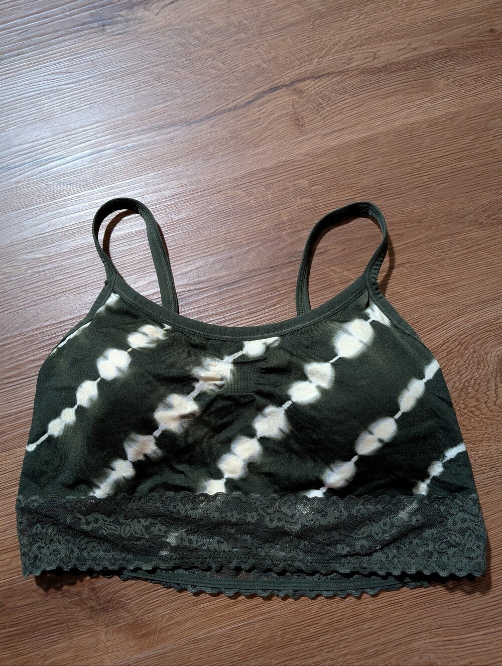 Torrid Green Lace Tie-Dye Bralette 00 Large